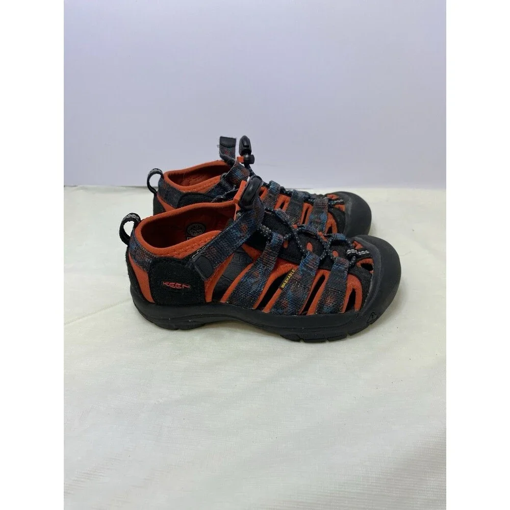 KEEN Newport H2 Waterproof Sandals Hiking Shoes Big Kid 12 Red Blue Black Camo